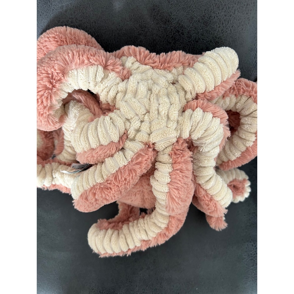 Jellycat Odell Octopus Plush Dusty Rose Pink Stuffed Animal Soft Toy Medium - Picture 7 of 7